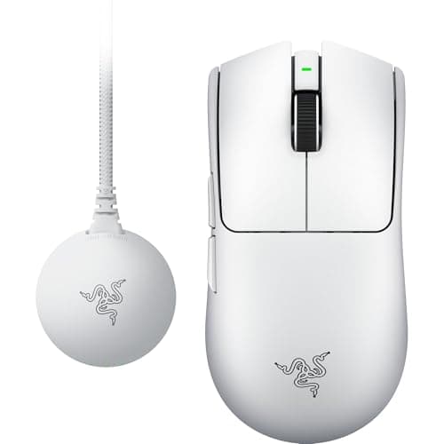 Image of Razer Viper V4 Pro - Wireless symmetrical e-sports gaming mouse - Ultra-lightweight 50g - HyperSpeed Gen-2 up to 8 KHz polling - Focus Pro 50K sensor - Optical scroll wheel - PC/Mac | White