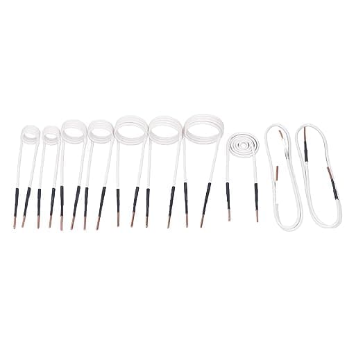 Image of Kikumi 10PCS Induction Heater Coils 2.5mm Brass Electric Heat Induction Coil Kit for Rusty Nut and Bolt Removal