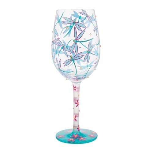 Image of Enesco Lolita Dance of The Dragonflies Wine Glass