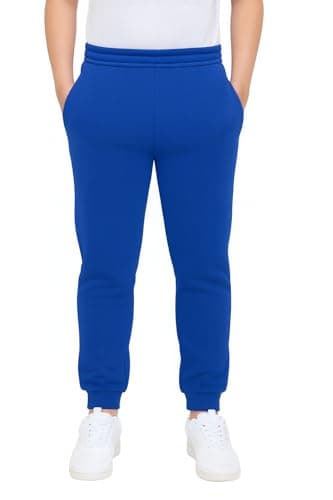 Image of KHIM Jogging Trouser Tracksuit Bottom Pant Kids Unisex Girls Boys Activewear (UK, Age, 7 Years, 8 Years, Regular, Royal Blue)