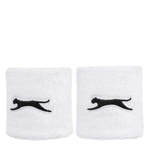 Image of Slazenger Unisex 2 Pack Tennis Wristbands White One Size