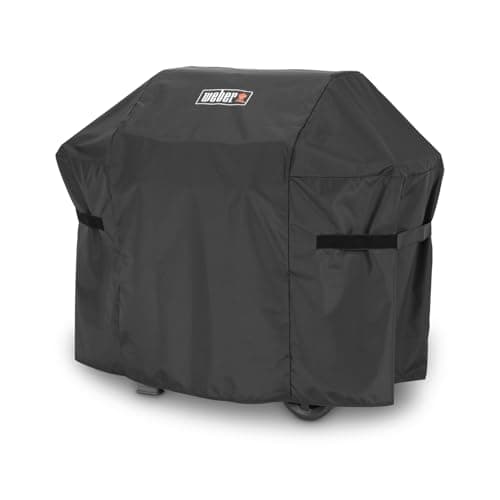 Image of Weber Premium Grill Cover for Spirit & Spirit II 300 Series, breathable UV- & water-resistant, with Velcro fastener for Attachment, Grill Cover, BBQ Cover - Black (7183)