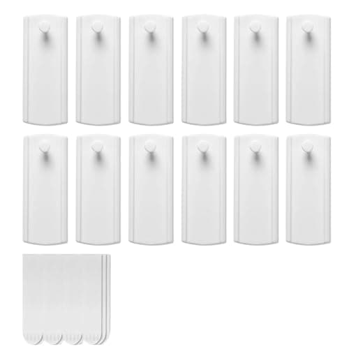 Image of 12Pcs Command Picture Hooks No Nails, 3x7.5cm Removable Self-Adhesive Picture Hanging Strips, Damage-Free Sticky Wall Hooks for Photos, Frames & Home Office Decor Organization