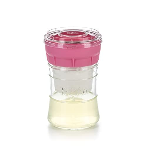 Image of KEFIRKO Forming Kit - The Ideal Set for Making Kefir at Home | Cheese Maker Pack + Recipe Booklet | 850 ml | BPA Free | Pink