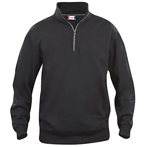 Image of CliQue Unisex Adult Basic Half Zip Sweatshirt, Black, XS