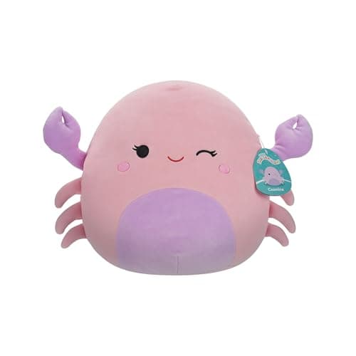 Image of Squishmallows Original 12-Inch Cosmina the Winking Pink Crab | Collectable Cute Plush Toy, Cuddly Toys for Children, Soft Toys, Cute Teddies Suitable for Girls and Boys Ages 3