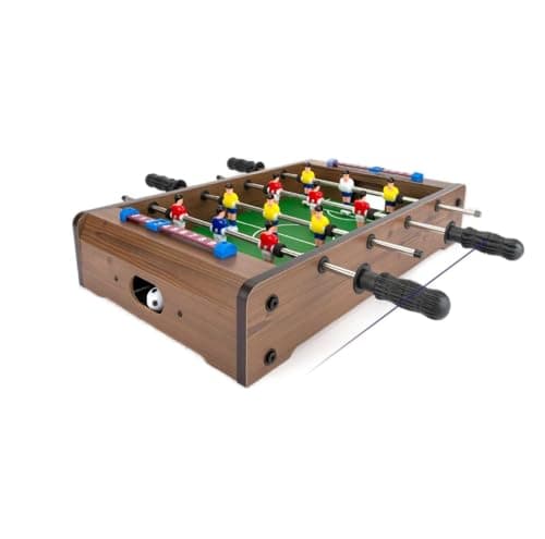 Image of B4E Table Top Football Game – Wooden Mini Foosball Table for Kids & Adults – Indoor Outdoor Family Game, 20” & 27” Size Options – Classic Desktop Soccer Match Game for Ages 5+ (20 Inch)