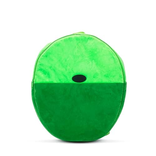 Image of DSKOBT Green Backpack for Anime Costume Prop Lime Green Plush Backpack Cartoon Human's Adventure for Cosplay Halloween, Green, 35cm,30cm,8cm, Cosplay