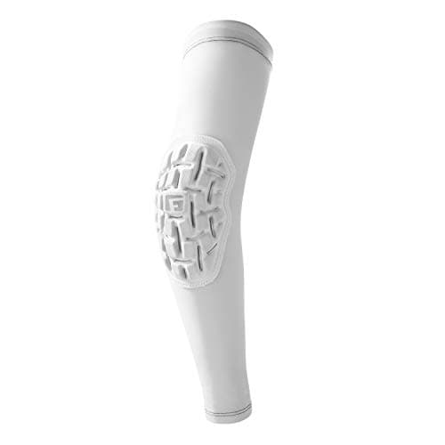 Image of G-Form Padded Pro Team Basketball Sleeve - Arm Sleeves for Men & Women - White, Adult Small/Medium