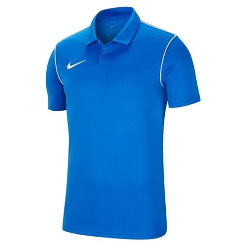 Image of NIKE Mens Dri-fit Park Polo Shirt, Royal Blue/White/(White), M EU