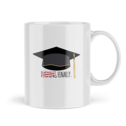 Image of Funny Novelty Coffee Mugs Yay Finally Yoou Did It Well Done Graduation Mugs Funny Mug Graduate Present Graduation Day College Leaver MGR3