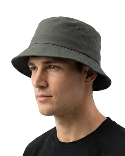 Image of Zylioo X-Large Quick Dry Bucket Hats,Big UV/UPF 50 Fishing Hat,Oversized Sun Protection Lightweight Summer Outdoor Walking Hat Army Green