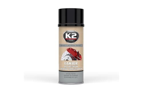 Image of K2 Pro BLACK GLOSS Car Caliper Brake Protective Heat Resistant 260°C Spray Paint