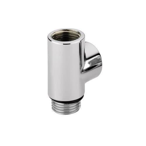 Image of Chrome T Piece for Dual Fuel Electric Heated Towel Rails and Radiators