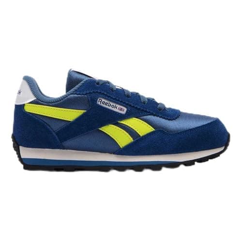 Image of Reebok Classic AZ Trainers, Shadow/Batik Blue/Solar Acid Yellow, 36.5 EU / 3.5 UK, Shadow Batik Blue Solar Acid Yellow, 4 UK