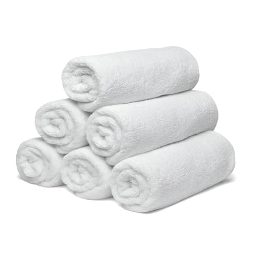 Image of 12 x Terry Cotton Baby Towelling Nappies – Soft Reusable Cloth Nappies for Newborns & Toddlers – Washable, Eco-Friendly & Absorbent Baby Towels