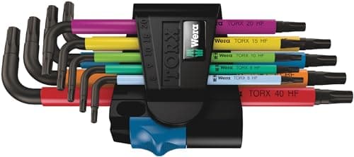 Image of Wera 05024179001 967/9 TX Multicolour HF 1 Corner Wrench Set with Holder Function, 9-Piece