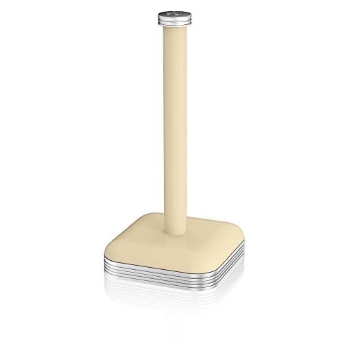 Image of Swan SWKA1040CN Retro Kitchen Roll Holder with Steel Weighted Base, 32 cm, Cream