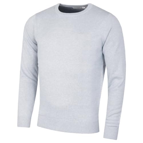 Image of Calvin Klein Mens Crew Neck Sweater - Light Blue Marl - L