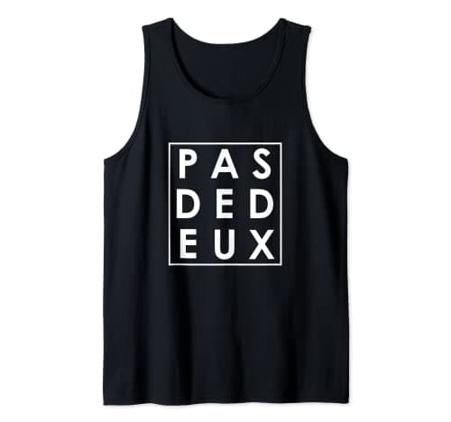 Image of Pas-De-Deux Ballet Dance Dancer Typography Art Tank Top