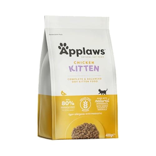 Image of Applaws Complete Natural and Grain Free Dry Kitten Food, Chicken, 400g (Pack of 6)