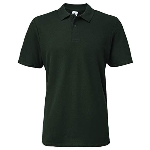 Image of Gildan 64800 Softstyle Adult Double Pique Polo Shirt, Forest Green, XL