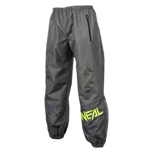 Image of O'NEAL | Cycling Rain Pants | MTB Mountainbike DH Downhill FR Freeride | Soft-Touch-Material, Waterproof | Shore Rain V.22 Pants for Men | Adult | Grey Neon-Yellow | Size L