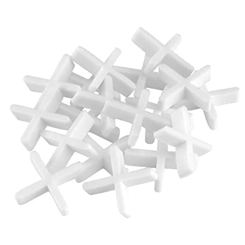 Image of TILERS CHOICE™ 3mm Tile Spacers – 250 Pack | Precision Cross Spacers for Wall & Floor Tiles | Uniform Grout Gaps | Reusable Plastic Tiling Tools | White