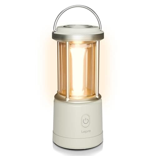 Image of Lepro Camping Lantern, 1100 Lumen Camping Light Battery Powered, Dimmable 5 Modes, Warm White & Cool Light, AA Battery Lantern for Power Cuts, Tents, Fishing, Emergency (AA Batteries Not Included)