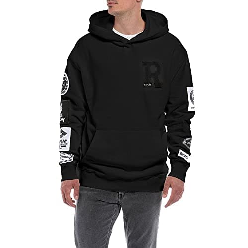 Image of REPLAY Men's Hoodie, Black 098, S