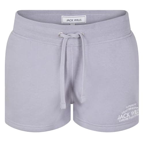 Image of Jack Wills Womens Bea Logo Sweat Shorts Haze 12