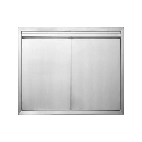 Image of JIE JIN BBQ Access Door 26" W X 24" H 304 Stainless Steel Outdoor Kitchen Accessories Door for Indoor/Outdoor Kitchen Outdoor Cabinet BBQ Island
