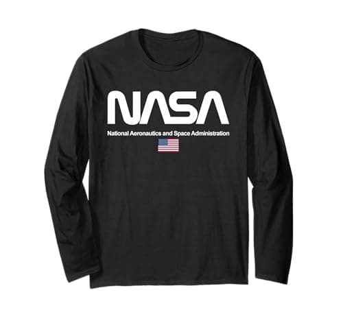 Image of NASA Worm Logotype - Symbol of NASA Long Sleeve T-Shirt