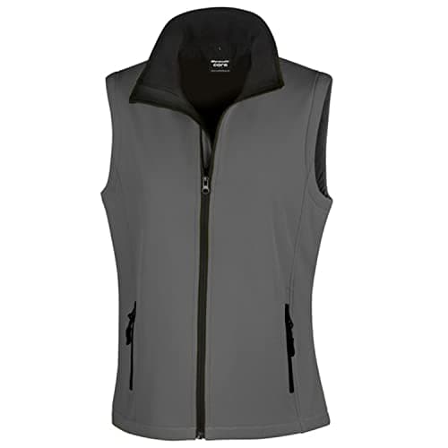 Image of Result Core Mens Printable Sshell B/Warm, Charcoal/Black, X-Large. R232M