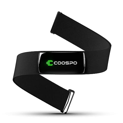 Image of COOSPO H9Z Herat Rate Monitor Chest Strap,Bluetooth 5.0 ANT+ Heart Rate Monitor,Heart Rate Sensor with Rechargeable Battery,HRM Works with Strava/WahooFitness/Polar Beat Peloton/Zwift/DDP Yoga App