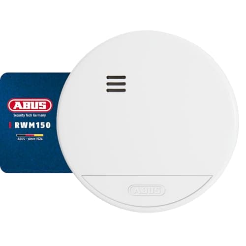 Image of ABUS Smoke detector RWM150 for home - long-life 10-year battery - VdS tested according to DIN EN 14604 - 85 dB loud alarm - white