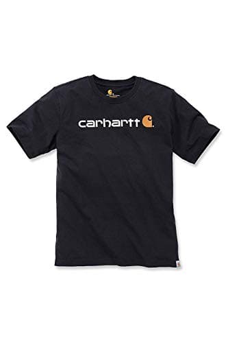 Image of Carhartt Core Logo T-Shirt S/S - T-Shirt, Black 001, XXL