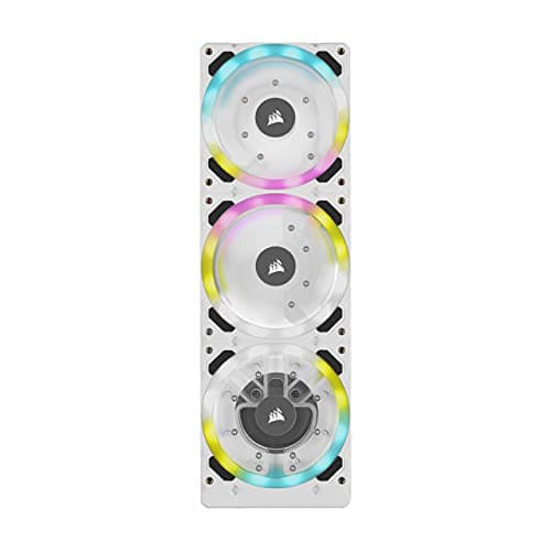 Image of Corsair Hydro X Series XD7 RGB Pump/Reservoir Combo (360mm Distribution Plate System, D5 PWM Pump, 140 ml Reservoir, 36 Individually Addressable RGB LEDs, Temperature Sensor) White, CX-9040008-WW