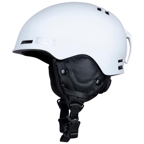 Image of DLX Adult Ski Helment with Goggle Retainer & Quick Release Buckle Russo