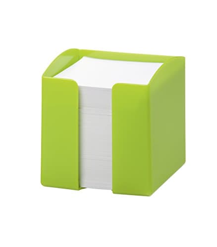 Image of Durable Trend Note Box with 800 White Paper Notes - Opaque Green