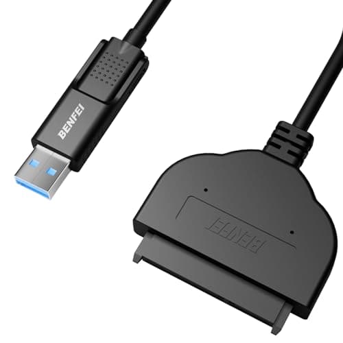 Image of BENFEI SATA to USB Cable, 2in1 USB-C/USB 3.0 to SATA III Hard Driver Adapter Compatible for 2.5 inch HDD and SSD