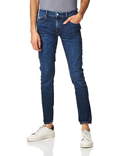 Image of GUESS Men's Mid Rise Skinny Fit Jean, Olvera Wash, 34W X 32L