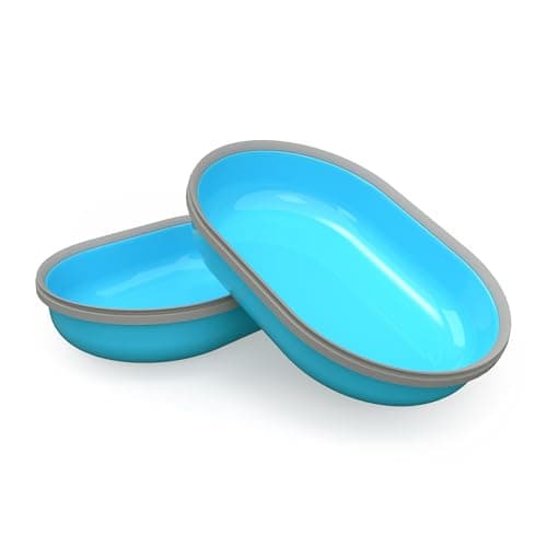 Image of Sure Petcare SureFeed Bowl set (Pack of 2) with Integrated Seal, Compatible with Sure Petcare SureFeed Microchip Pet Feeder, Works for Wet and Dry Food, Keeps Food Fresh, Blue