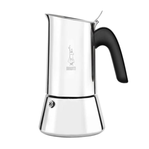 Image of Bialetti Venus Caffettiera in Acciaio Inox, Adatta all'Induzione, Inossidabile, Argento, 6 Tazze