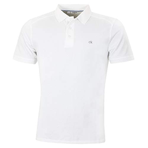 Image of Calvin Klein Mens Campus Polo Shirt - White - L