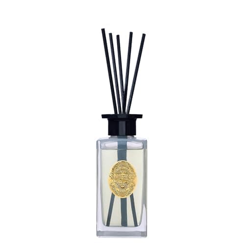 Image of M&SENSE Luxury Reed Diffuser 180ml,Jasmine Garland Scented with Natural Essential Oils, Long Lasting with 7 Sticks, Non-Toxic Home Fragrance for Bedroom, Bathroom Decor, Elegant Glass Bottle