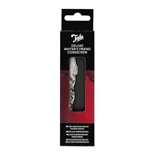 Image of Tala Waiter's Friend Corkscrew – 3-in-1 Bottle Opener with Corkscrew, Foil Cutter & Cap Lifter, Compact Wine & Bar Tool, Essential for Entertaining & Home Use