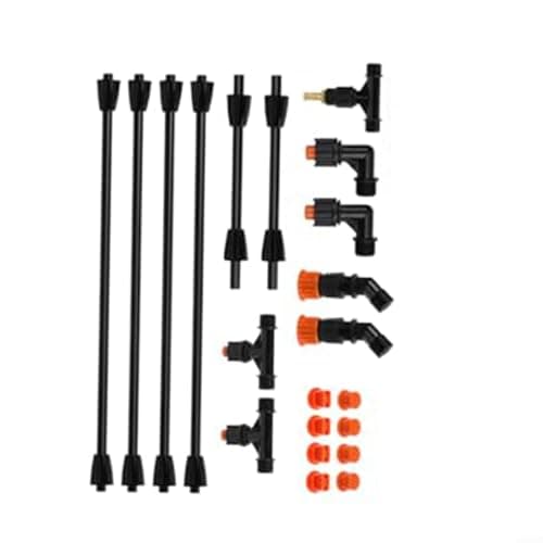 Image of ZiStarlilife 4 Nozzle Sprayer Boom Wand with Extendable Polypropylene Rods and Corrosion-Proof Brass Fittings, Compatible with Backpack Sprayers or Garden Hoses, for Agricultural and