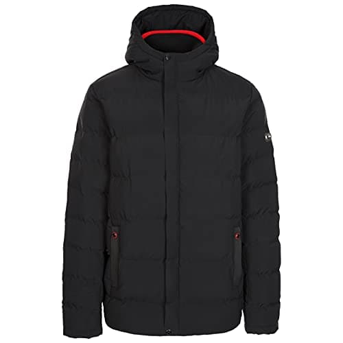 Image of Trespass Mens Padded Jacket Hood Quilted Coat Habbton