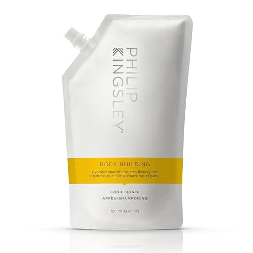 Image of Philip Kingsley | Body Building Weightless Conditioner | Volumising Conditioner for Fine, Limp, Flat, Flyaway Short Hair | Hydrates, Thickens, Lifts and Adds Volume and Shine | 1000ml Refill Pouch